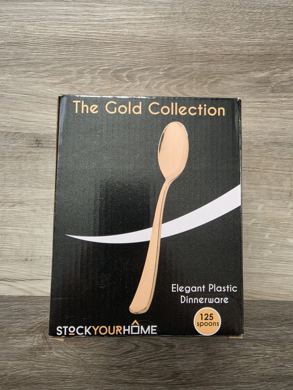 Amazon The Gold Collection Rose Gold Plastic Spoons
